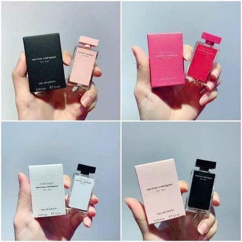 Bộ Nước Hoa Narciso Rodriguez 4 Món - Pure Musc Edp, Fleur Edp, Edp, Edt - Quà Tặng Tuyệt Vời Cho Tín Đồ Thơm Hương