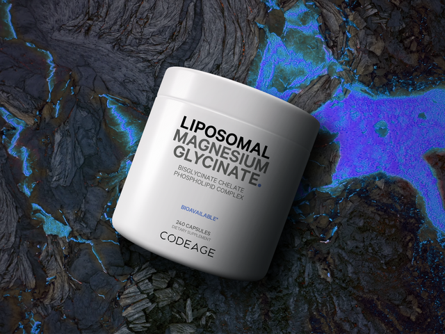 Viên Bổ Sung Magie Codeage Liposomal Magnesium Glycinate - Hỗ Trợ Cơ, Thần Kinh và Hệ Miễn Dịch, 240 Viên Nén Không GMO, Thuần Chay