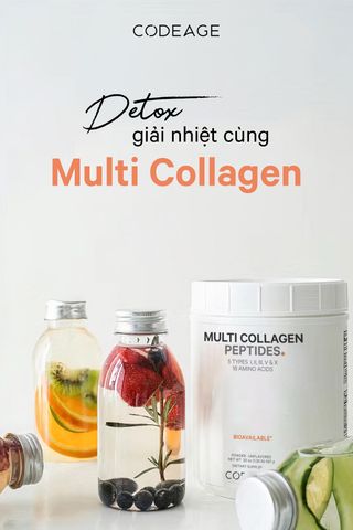 Bột Collagen Codeage Hydrolyzed Multi Collagen Peptides 567g - Sản phẩm bổ sung collagen thủy phân, có 5 loại collagen cần thiết cho sức khỏe da và khớp