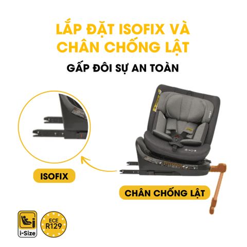 Ghế Ô Tô Jovikids Ranger Xoay 360 - An Toàn R129/i-Size & Isofix Cho Bé Cao 40-150 cm - Đổi 1 Trong 15 Ngày, Bảo Hành 2 Năm