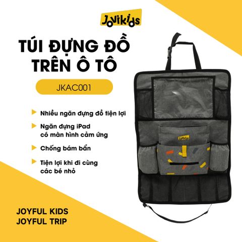 Túi Đựng Đồ Trên Xe Hơi Chính Hãng Jovikids - Tổ Chức Tiện Lợi Với Nhiều Ngăn Chứa An Toàn, Đạt Tiêu Chuẩn ECE R129