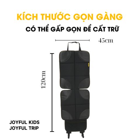 Bảo Vệ Ghế Ngồi Ô Tô Jovikids Chính Hãng - Tấm Lót Da Có Ngăn Chứa, Chống Bẩn và Chống Trầy, An Toàn cho Trẻ Em