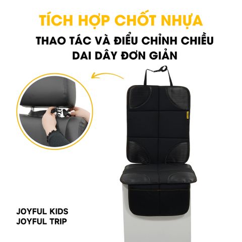 Bảo Vệ Ghế Ngồi Ô Tô Jovikids Chính Hãng - Tấm Lót Da Có Ngăn Chứa, Chống Bẩn và Chống Trầy, An Toàn cho Trẻ Em