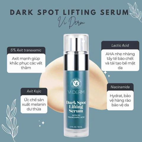 Tinh Chất Vi Derm Dark Spot Lifting Serum 50ml - Giảm Thâm Nám, Trẻ Hóa, Làm Đều Màu Da Cho Da Mịn Màng, Tươi Sáng