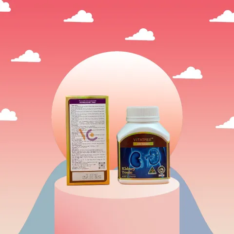 Viên uống hỗ trợ thận Vitatree Kidney Tonic 100 viên - Thực phẩm chức năng chiết xuất tự nhiên cho sức khỏe thận.
