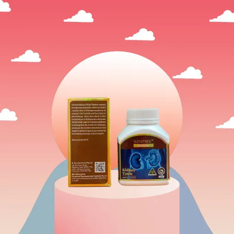 Viên uống hỗ trợ thận Vitatree Kidney Tonic 100 viên - Thực phẩm chức năng chiết xuất tự nhiên cho sức khỏe thận.