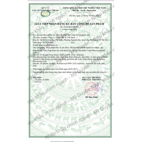 Viên uống bổ sung vitamin tổng hợp Blackmores cho nam giới - Hỗ trợ sức khỏe, năng lượng và chức năng tình dục - 50 viên