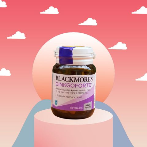 Viên Uống Cải Thiện Trí Nhớ Blackmores Ginkgo Forte 40 Viên - Tăng Cường Tuần Hoàn Não và Hỗ Trợ Sức Khỏe Tâm Thần
