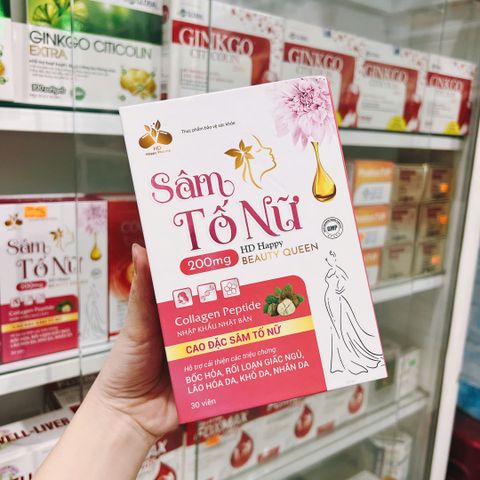 Sâm Tố Nữ VinPharma - Cân Bằng Nội Tiết Tố, Chống Oxy Hóa, Làm Đẹp Da Tóc, Hỗ Trợ Sức Khỏe Xương