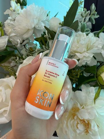 Serum Sáng Da IconSkin Supreme Glow 3D Vitamin C - Dưỡng ẩm, Chống oxy hóa, Làm sáng da tự nhiên, Da săn chắc, Phù hợp mọi loại da