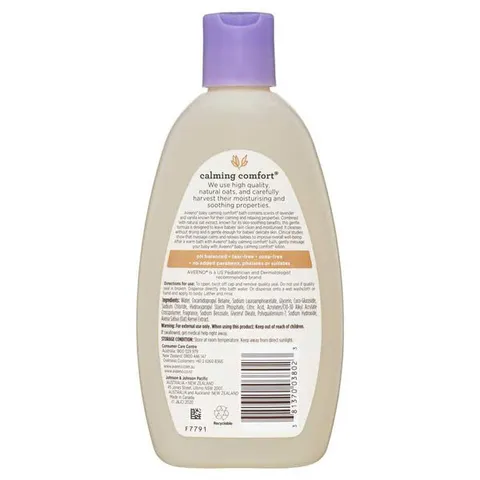 Sữa tắm Aveeno Baby Calming Comfort Bath Lavender & Vanilla 236ml