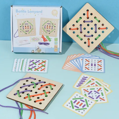 Trò Chơi Xỏ Dây Montessori - Rèn Luyện Kỹ Năng Vận Động Tinh và Tư Duy Logic Cho Bé Từ 3 Tuổi
