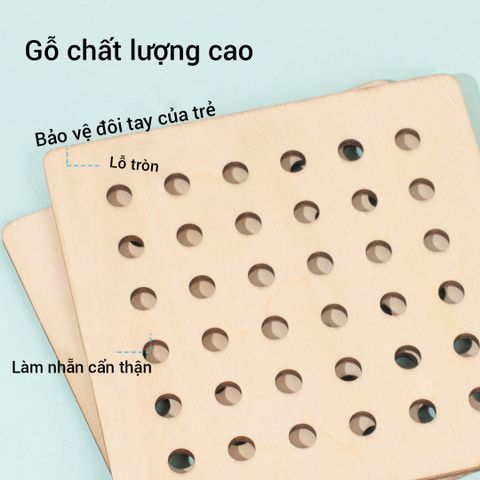 Trò Chơi Xỏ Dây Montessori - Rèn Luyện Kỹ Năng Vận Động Tinh và Tư Duy Logic Cho Bé Từ 3 Tuổi