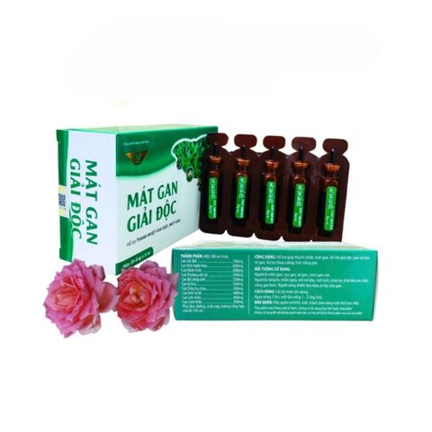 Siro Mát Gan Giải Độc KINGPHAR - Hỗ Trợ Thanh Nhiệt, Giảm Mụn Nhọt, 20 Ống x 5ml - Sản Phẩm Chăm Sóc Sức Khỏe Gan Từ Thiên Nhiên