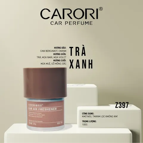 Sáp Thơm Ô Tô Carori Z397 - Nước Hoa An Toàn Từ Thiên Nhiên, Kiểu Dáng Sang Trọng, Mùi Gỗ Phương Đông, Dung Tích 100g