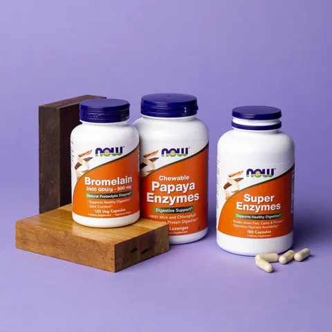Viên Uống Super Enzymes NOW Bổ Sung Lợi Khuẩn Tăng Cường Hệ Tiêu Hoá Đề Kháng (Hộp 180 viên) - YoungFit