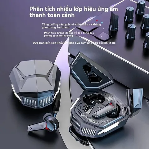 Tai Nghe Bluetooth DX26 TWS – Tai Nghe Chơi Game Không Dây Bluetooth 5.5, Âm Thanh Hi-Fi, Điều Khiển Cảm Ứng cho Game Thủ