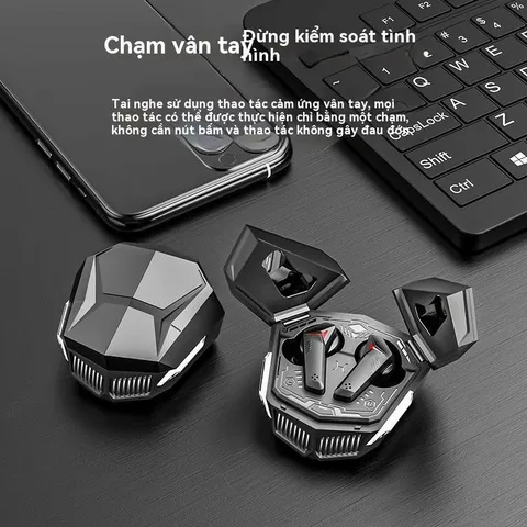 Tai nghe Bluetooth DX26 TWS - Tai nghe không dây công nghệ Bluetooth 5.5, điều khiển cảm ứng, âm thanh HiFi cho game thủ