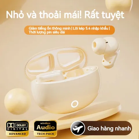 Tai Nghe Bluetooth Không Dây HiFi Stereo TWS 5.4 IPX5 - Tai Nghe Thể Thao Có Microphone, Chống Nước, Chất Lượng Âm Thanh Tối Ưu