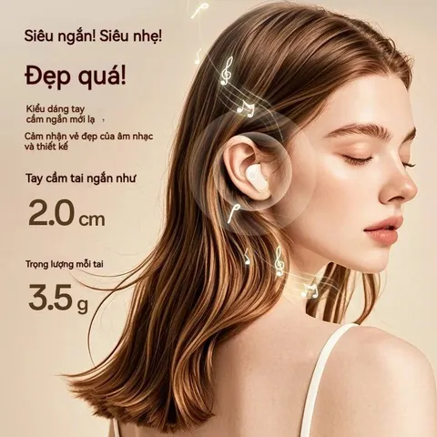 Tai Nghe Bluetooth Không Dây HiFi Stereo TWS 5.4 IPX5 - Tai Nghe Thể Thao Có Microphone, Chống Nước, Chất Lượng Âm Thanh Tối Ưu