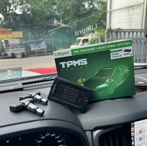 Màn Hình Hiển Thị Kính Lái HUD & Cảm Biến Áp Suất Lốp Lifepro - Giám Sát An Toàn, Thời Gian Thực Cho Xe Ô Tô