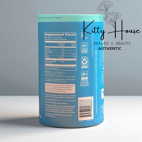 Bột Collagen Vital Proteins Peptides 680g - Hỗ Trợ Sức Khỏe Da, Tóc, Móng, Khớp - Không Mùi Vị, Từ Bò Cỏ Chăn Thả