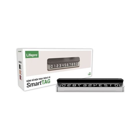 Bảng Số Điện Thoại Ô Tô SmartTAG - Phụ Kiện Sang Trọng Bằng Hợp Kim và Da Cao Cấp, Nâng Tầm Nội Thất Xe Hơi