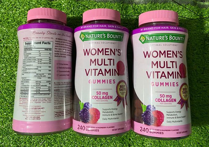 [Date 5/2026] Kẹo dẻo bổ sung vitamin tổng hợp cho Nữ Nature's Bounty 240 viên - Nhập Mỹ