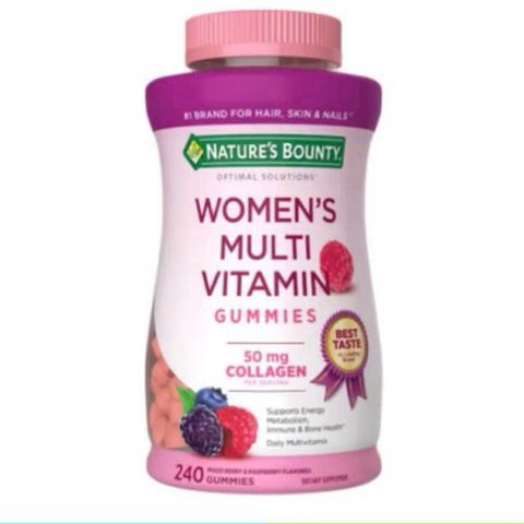 [Date 5/2026] Kẹo dẻo bổ sung vitamin tổng hợp cho Nữ Nature's Bounty 240 viên - Nhập Mỹ