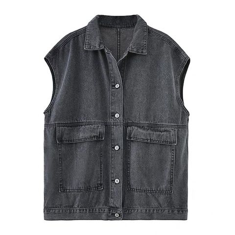 Áo Jean Ghi Lê Unisex Form Rộng Hàn Quốc - Thời Trang Đường Phố Nam Nữ 2021 - Thiết Kế Đơn Giản, Cá Tính