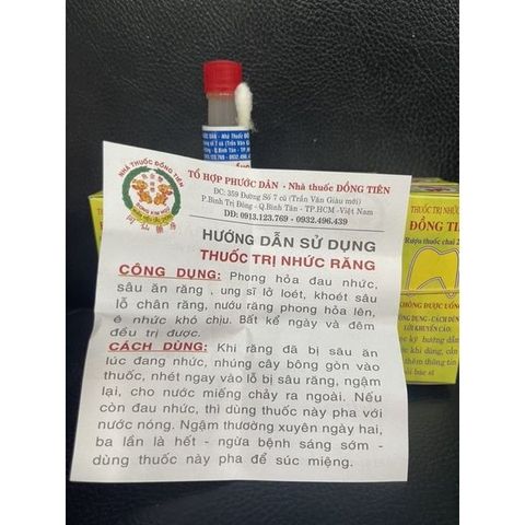 Nhức Răng Đồng Tiên - Combo 5 Chai Hỗ Trợ Giảm Đau Nhức Răng, Hiệu Quả Từ Thành Phần Thiên Nhiên