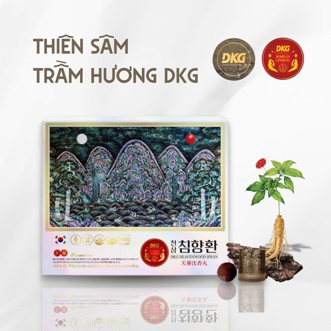 Viên Thiên Sâm Trầm Hương DKG Hàn Quốc - An Cung Hộp 10 Viên Hỗ Trợ Sức Khỏe và Giảm Căng Thẳng, Chính Hãng Nhập Khẩu