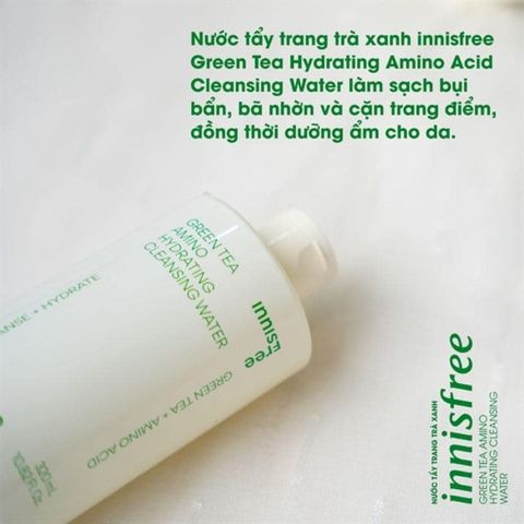 Nước Tẩy Trang innisfree Green Tea Amino Hydrating Cleansing Water 320ml