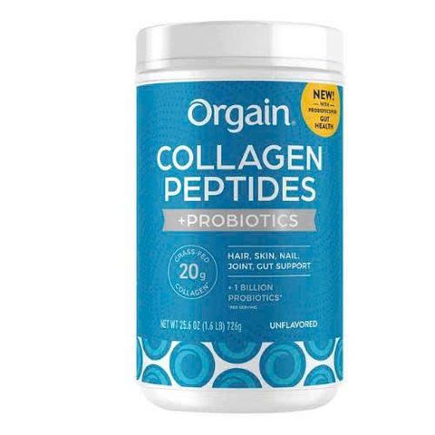 Bột Collagen Thủy Phân Orgain Collagen Peptides + Probiotics Unflavored 726g - Giúp Làm Đẹp Da và Tăng Cường Sức Khỏe Tiêu Hóa