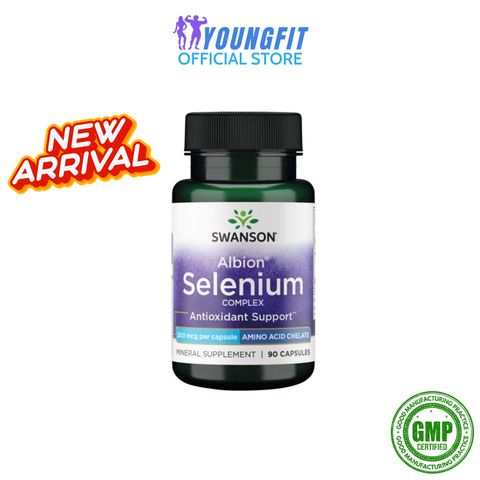Viên Uống Selenium Glycinate Swanson Tăng Cường Đề Kháng Tuyến Giáp (Hộp 90 viên) - YoungFit