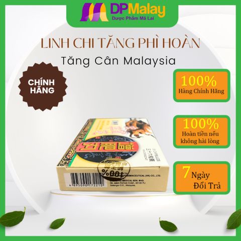 Viên Uống Tăng Cân Malaysia Linh Chi Tăng Phì Hoàn 30 Viên - Bổ Sung Dinh Dưỡng, Kích Thích Thèm Ăn và Cải Thiện Sức Khỏe