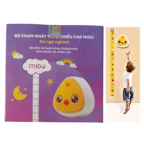 Bộ chạm nhảy tăng chiều cao Midu - Đồ chơi vận động giúp trẻ phát triển chiều cao và cải thiện kỹ năng thăng bằng, cho bé vui khỏe mỗi ngày.
