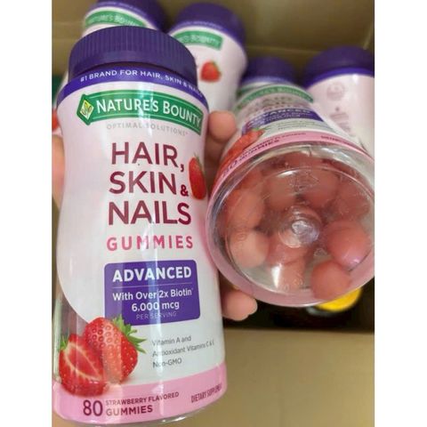 Kẹo hair skin nail Nature'S Bounty 180 viên