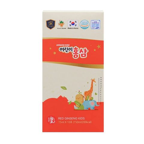 Nước Hồng Sâm Trẻ Em Hàn Quốc HG Bio Ginseng King 30 Gói x 15ml - Red Ginseng Kids
