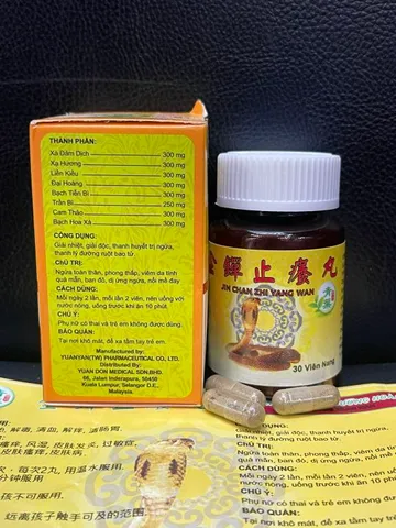 Kim Xiềm Chỉ Dưỡng Hoàn Ngứa 30 Viên - Hỗ Trợ Giảm Ngứa, Dị Ứng Da, Mề Đay, Phong Thấp - Tinh Chất Chiết Xuất Tự Nhiên