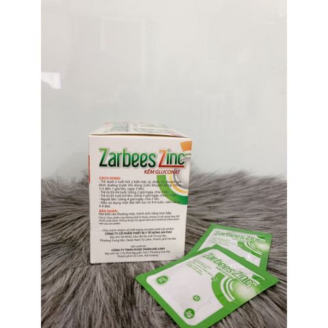 Kẽm Gói Zarbees ZinC - Bổ Sung Din Dưỡng Tăng Sức Đề Kháng, Hỗ Trợ Ăn Ngon Cho Trẻ Em - Hộp 30 Gói Dễ Dàng Sử Dụng