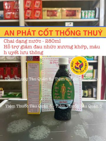 Cốt Thống Thủy An Phát 280ML - Hỗ Trợ Giảm Đau Nhức Xương Khớp, Phong Thấp, Thực Phẩm Chức Năng Tự Nhiên