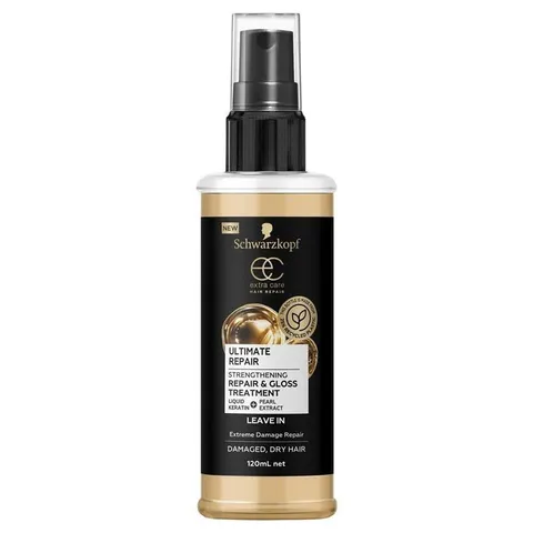 Xịt Dưỡng Tóc Schwarzkopf Extra Care Ultimate Repair 120ml - Giúp Phục Hồi và Bảo Vệ Tóc Hư Tổn, Dưỡng Ẩm và Tăng Cường Sáng Bóng
