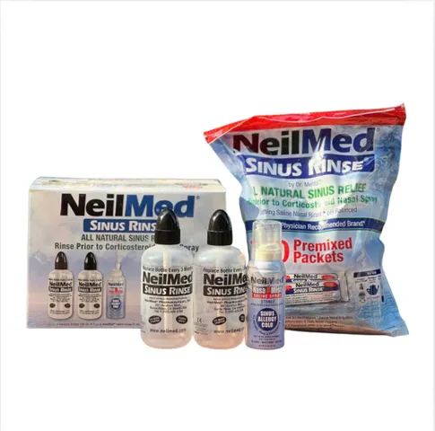 Bộ Rửa Mũi NeilMed Sinus Rinse - 2 Bình 240ml + 250 Gói Muối Mỹ - Giải Pháp Hiệu Quả Cho Dị Ứng Và Viêm Xoang
