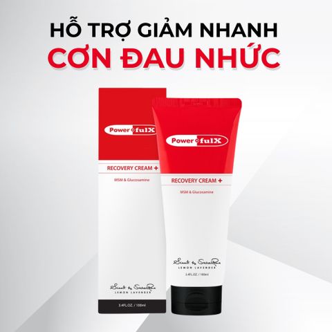 Kem Phục Hồi Powerful-X Recovery Cream+ 100ML - Giảm Đau, Phục Hồi Cơ Khớp, Hỗ Trợ Tập Luyện Thể Thao - Dầu Dưỡng Thể Hàn Quốc