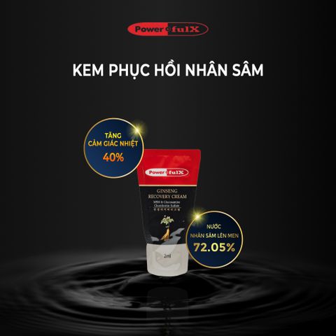 Kem Phục Hồi Nhân Sâm Powerful-X Ginseng Recovery Cream 2ml - Giảm Đau, Hỗ Trợ Phục Hồi Cơ Khớp, Chăm Sóc Da, Hàn Quốc