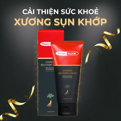 Kem Phục Hồi Nhân Sâm Powerful-X 30ml - Giảm Đau, Hỗ Trợ Phục Hồi Cơ Khớp, Dưỡng Da Từ Chiết Xuất Thiên Nhiên Hàn Quốc
