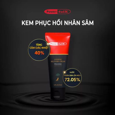 Kem Phục Hồi Nhân Sâm Powerful-X 30ml - Giảm Đau, Hỗ Trợ Phục Hồi Cơ Khớp, Dưỡng Da Từ Chiết Xuất Thiên Nhiên Hàn Quốc