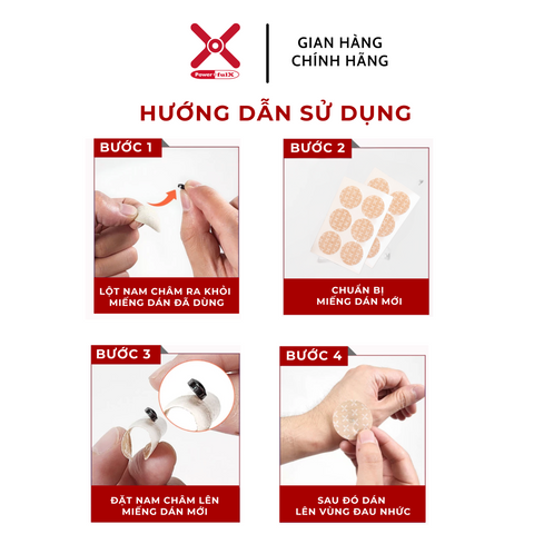 Combo 20 Miếng Dán Từ Tính Powerful-X Mediping - Giảm Đau Cơ, Hỗ Trợ Lưu Thông Máu, Cải Thiện Vận Động An Toàn, Tiện Lợi