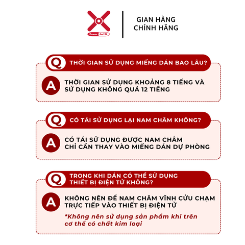 Combo 20 Miếng Dán Từ Tính Powerful-X Mediping - Giảm Đau Cơ, Hỗ Trợ Lưu Thông Máu, Cải Thiện Vận Động An Toàn, Tiện Lợi